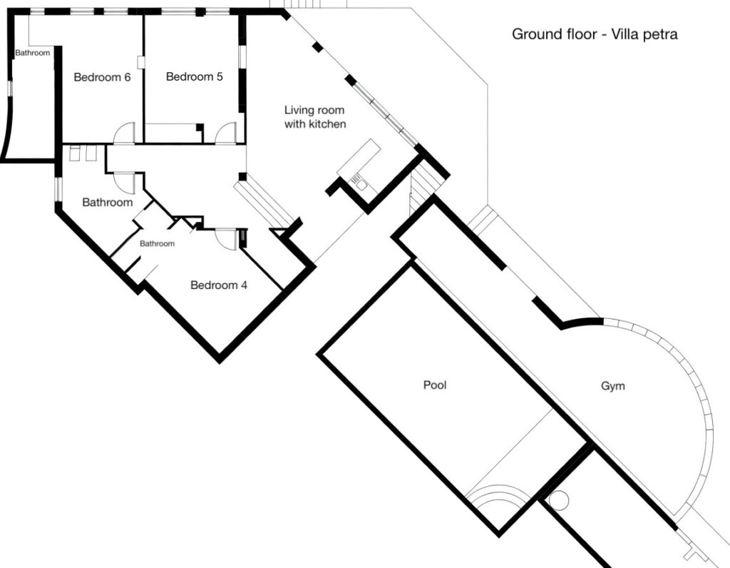 Floorplan Villa Petra Ground Level